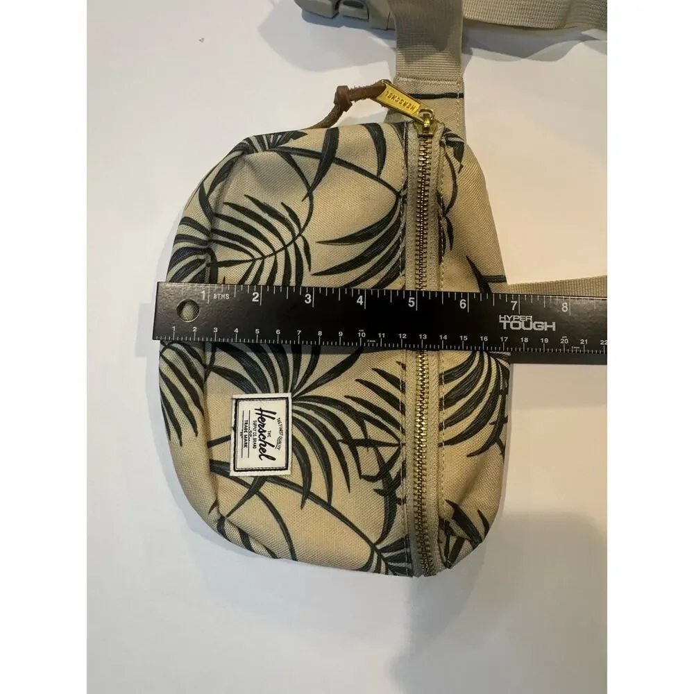 Herschel Supply Co Waist Fanny Pack Palm Print Beige Adjustable